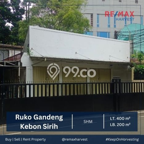 Ruko Bagus LT 400m2 LB 200m2 Dijual di Kebon Sirih Jakarta Pusat Ruko Bagus LT 400m2 LB 200m2 Dijual di Kebon Sirih Jakarta Pusat