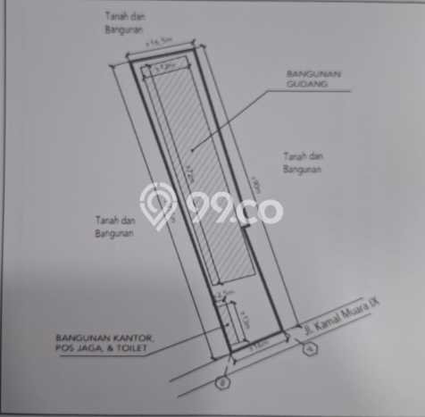Unit Gudang Dijual di Jakarta Barat LT 1650m2 & LB 897m2 Unit Gudang Dijual di Jakarta Barat LT 1650m2 & LB 897m2