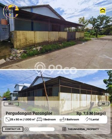 Lokasi Strategis! Dijual Gudang Bisnis di Tamalanrea, Makassar Kondisi Baik Lokasi Strategis! Dijual Gudang Bisnis di Tamalanrea, Makassar Kondisi Baik