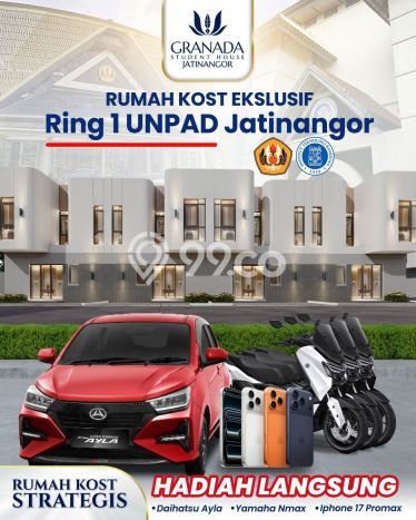 Dijual Rumah Kost di Jatinangor, Bandung, 8 KT, 8 KM, Bangunan 89m2 Dijual Rumah Kost di Jatinangor, Bandung, 8 KT, 8 KM, Bangunan 89m2