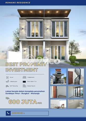 Dijual Cepat Rumah Favorit Siap Huni LB 50m2 di Rungkut, Surabaya Dijual Cepat Rumah Favorit Siap Huni LB 50m2 di Rungkut, Surabaya