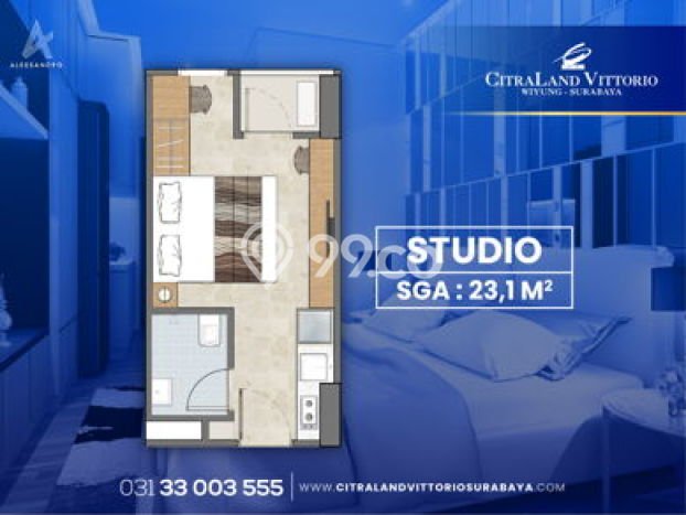 Disewakan Apartemen Murah di Citraland 1 Bedroom Disewakan Apartemen Murah di Citraland 1 Bedroom