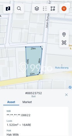 Tanah Dijual di Denpasar Seluas 1520m2 Strategis Tanah Dijual di Denpasar Seluas 1520m2 Strategis