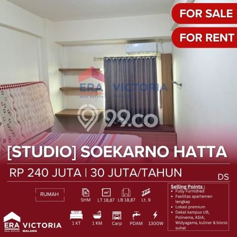 Sewa Sekarang Apartemen Nyaman 0 KT di Kawasan Lowokwaru Sewa Sekarang Apartemen Nyaman 0 KT di Kawasan Lowokwaru