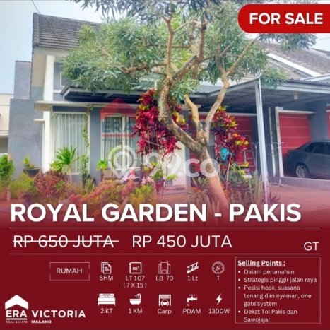 Dijual Rumah Murah di Pakis Malang Harga Rp 450 Juta LT 107m2 Dijual Rumah Murah di Pakis Malang Harga Rp 450 Juta LT 107m2