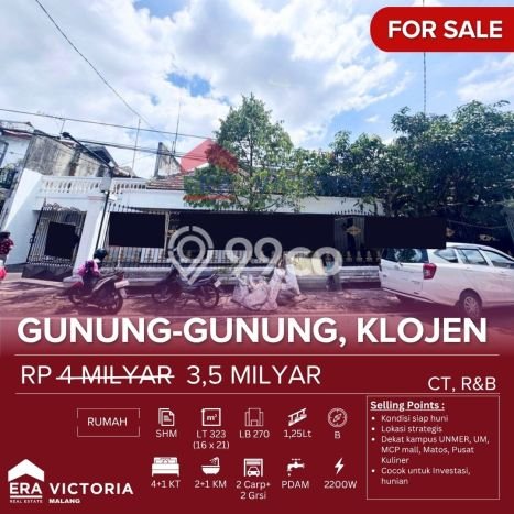 Dijual Rumah Mewah Exclusive di Klojen, Malang Dijual Rumah Mewah Exclusive di Klojen, Malang