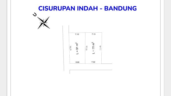 Jarang Ada! Tanah di Cibiru Punya Luas 91m2 - Jarang Ada! Tanah di Cibiru Punya Luas 91m2 -