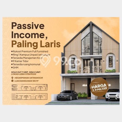Kost Dijual Lokasi Jatinangor, Sumedang, 9 KT, 9 KM, 185m2 Kost Dijual Lokasi Jatinangor, Sumedang, 9 KT, 9 KM, 185m2
