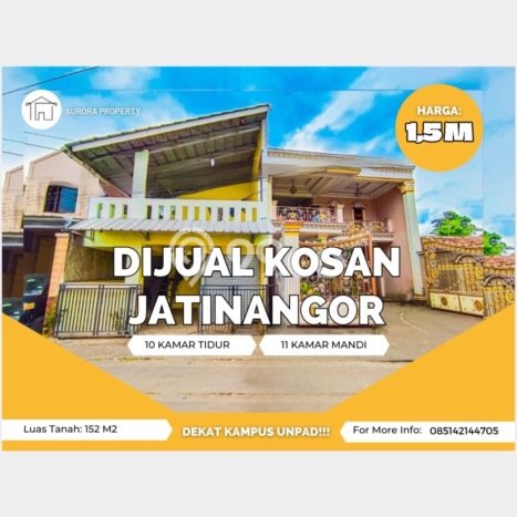 Unit Kost Dijual di Jatinangor dengan 10 Kamar Tidur & Luas Bangunan 152m2 Unit Kost Dijual di Jatinangor dengan 10 Kamar Tidur & Luas Bangunan 152m2
