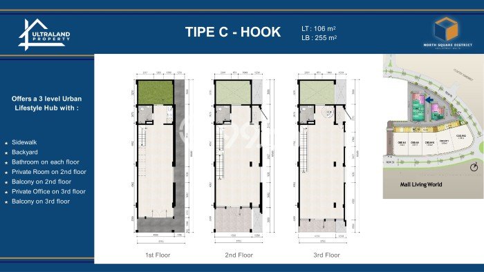 Ruko Kawasan , Luas 107m2m², Kawasan Bisnis, Ramai Ruko Kawasan , Luas 107m2m², Kawasan Bisnis, Ramai