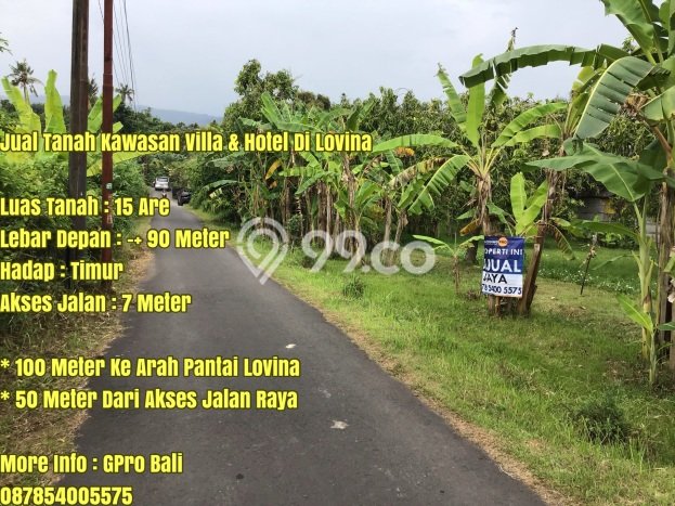 Lahan untuk Dijual Lokasi Buleleng, Buleleng Luas 1500m2 SHM Lahan untuk Dijual Lokasi Buleleng, Buleleng Luas 1500m2 SHM