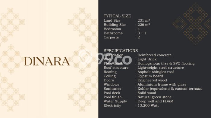 Rumah di , Luas 237m2m², LB 226m2m² Rumah di , Luas 237m2m², LB 226m2m²