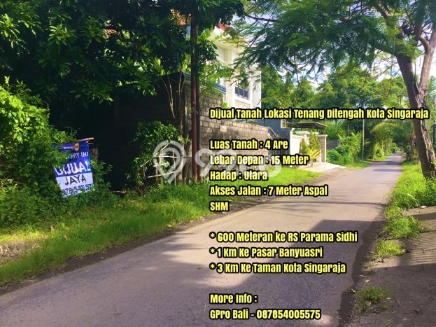 Tanah Komersial Dijual di Buleleng Buleleng 400m2 Tanah Komersial Dijual di Buleleng Buleleng 400m2