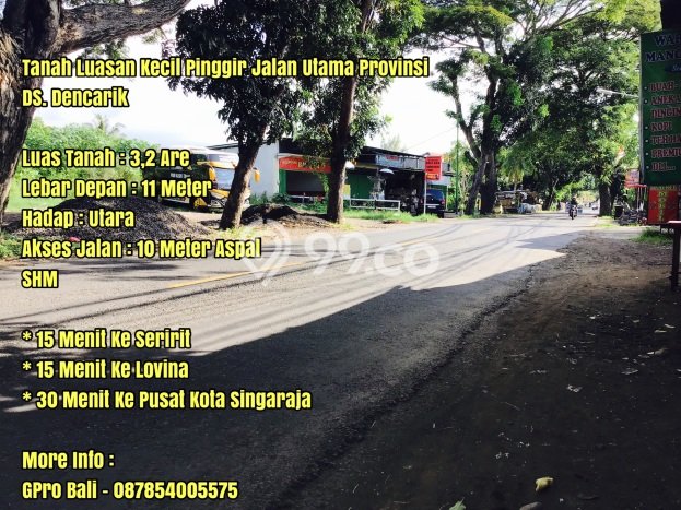 Dijual Tanah 320m2 di Dencarik, Buleleng Dijual Tanah 320m2 di Dencarik, Buleleng