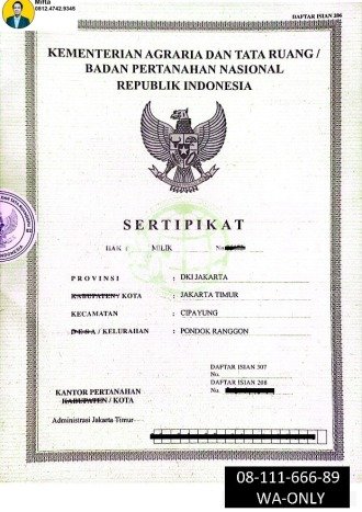 Lahan Kosong Dijual di Cipayung, Jakarta Timur, Luas 223m2 Area Strategis Lahan Kosong Dijual di Cipayung, Jakarta Timur, Luas 223m2 Area Strategis
