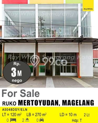 Untuk Dijual Ruko di Magelang Selatan Magelang LT 120m2 / LB 270m2 Untuk Dijual Ruko di Magelang Selatan Magelang LT 120m2 / LB 270m2