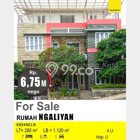 Siap Huni Rumah Mewah 7 Kamar di Ngaliyan Dekat ke Mana Saja Siap Huni Rumah Mewah 7 Kamar di Ngaliyan Dekat ke Mana Saja