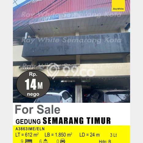 Jual Kantor di Semarang Timur, Luas 1850m2m², Area Berkembang, Jalan Utama Jual Kantor di Semarang Timur, Luas 1850m2m², Area Berkembang, Jalan Utama