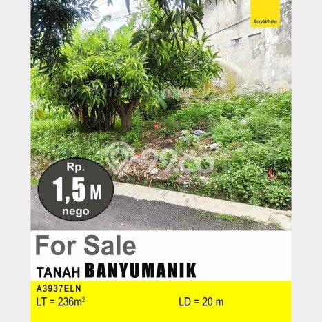 Tanah Komersial Dijual di Banyumanik Semarang 236m2 Tanah Komersial Dijual di Banyumanik Semarang 236m2