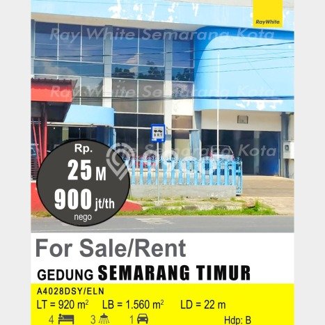 AREA TERBAIK! Komersial di Semarang Timur, Luas 1560m2m², Area Bisnis AREA TERBAIK! Komersial di Semarang Timur, Luas 1560m2m², Area Bisnis