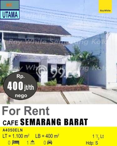 Unit Komersial Disewa Lokasi Semarang Barat, Semarang Spesifikasi Luas Bangunan 400m2 Unit Komersial Disewa Lokasi Semarang Barat, Semarang Spesifikasi Luas Bangunan 400m2