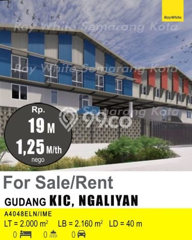 Gudang Area Strategis di Ngaliyan, Luas 2160m2m², Prospektif Gudang Area Strategis di Ngaliyan, Luas 2160m2m², Prospektif