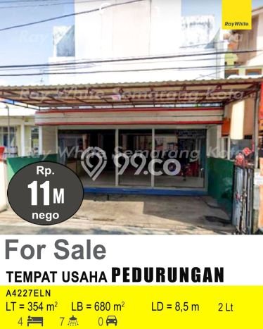 Jual Komersial Kawasan Pedurungan, Luas 680m2m², Area Berkembang, Jalan Utama Jual Komersial Kawasan Pedurungan, Luas 680m2m², Area Berkembang, Jalan Utama