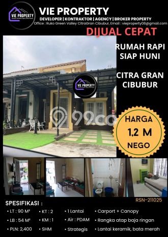 Hunian Nyaman Asri 2 KT Siap Pakai di Citra Grand Jakarta Timur Hunian Nyaman Asri 2 KT Siap Pakai di Citra Grand Jakarta Timur