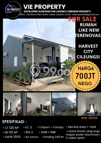 Rumah Modern Cantik 3 KT Siap Huni di Cileungsi Rumah Modern Cantik 3 KT Siap Huni di Cileungsi