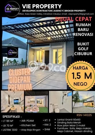 Hunian Cantik Minimalis Lb 70m2 di Gunung Putri, Bogor Hunian Cantik Minimalis Lb 70m2 di Gunung Putri, Bogor