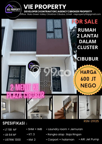 Jual Rumah Eksklusif 3 KT di Harjamukti, Depok Jual Rumah Eksklusif 3 KT di Harjamukti, Depok