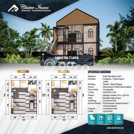 Dijual Kost Strategis di Tembalang, Semarang 21 KT, 21 KM, Luas Bangunan 360m2 Dijual Kost Strategis di Tembalang, Semarang 21 KT, 21 KM, Luas Bangunan 360m2