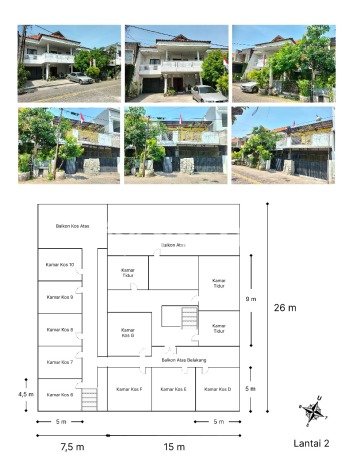 Siap Huni Rumah Mewah 21 Kamar di Rungkut Dekat ke Mana Saja Siap Huni Rumah Mewah 21 Kamar di Rungkut Dekat ke Mana Saja