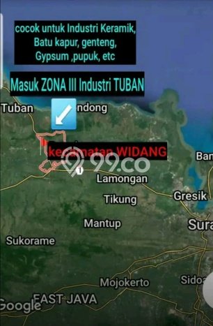 Tanah di Widang, Tuban Luas 40000m2 Dijual Segera Tanah di Widang, Tuban Luas 40000m2 Dijual Segera