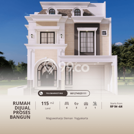 Jual Rumah Eksklusif 4 KT di Maguwoharjo, Yogyakarta Jual Rumah Eksklusif 4 KT di Maguwoharjo, Yogyakarta