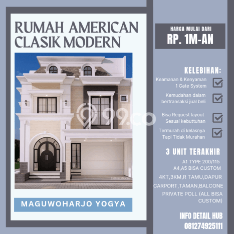 Dijual Rumah Modern 4 KT di Maguwoharjo, Yogyakarta Dijual Rumah Modern 4 KT di Maguwoharjo, Yogyakarta