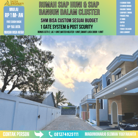 Jual Rumah Eksklusif 4 KT di Maguwoharjo, Yogyakarta Jual Rumah Eksklusif 4 KT di Maguwoharjo, Yogyakarta