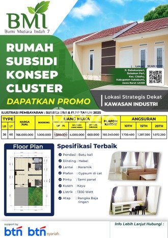 LIMITED OFFER! Rumah Premium area Cidahu, Luas 60m2m² Bangunan 36m2m² LIMITED OFFER! Rumah Premium area Cidahu, Luas 60m2m² Bangunan 36m2m²