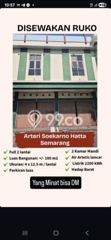 Unit Ruko Disewa Lokasi Semarang Timur, Semarang Spesifikasi Luas Bangunan 100m2 Unit Ruko Disewa Lokasi Semarang Timur, Semarang Spesifikasi Luas Bangunan 100m2