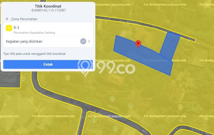 Lahan untuk Disewa di Badung Luas 490m2 Lahan untuk Disewa di Badung Luas 490m2