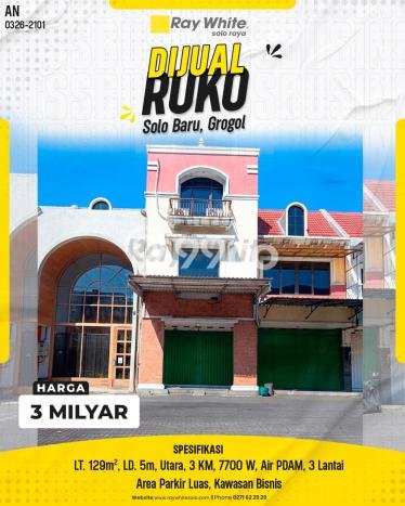 Unit Ruko Dijual di Solo Baru Solo Luas Bangunan 360m2 Unit Ruko Dijual di Solo Baru Solo Luas Bangunan 360m2