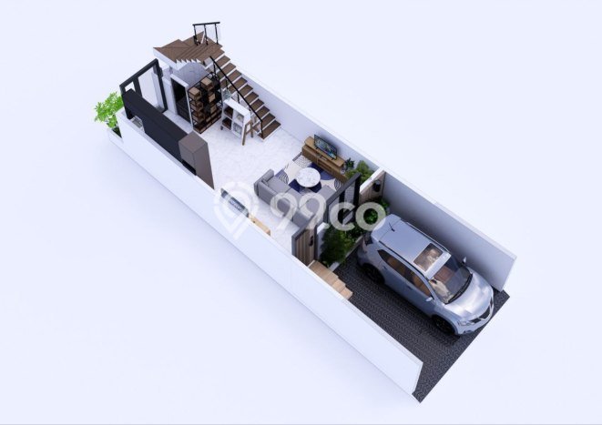 Rumah Modern 4 Kamar LT 60m2 di Utan Kayu Rumah Modern 4 Kamar LT 60m2 di Utan Kayu