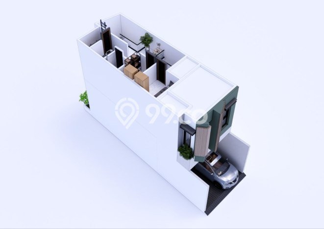 Rumah Modern 4 Kamar LT 60m2 di Utan Kayu Rumah Modern 4 Kamar LT 60m2 di Utan Kayu