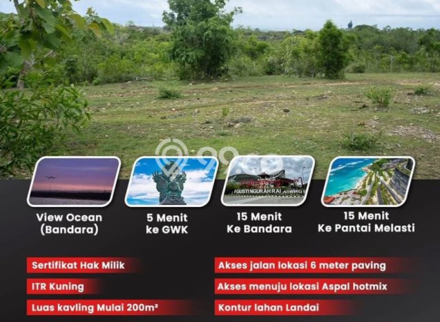 Dijual Tanah Lokasi Ungasan, Badung Seluas 200m2 Dijual Tanah Lokasi Ungasan, Badung Seluas 200m2
