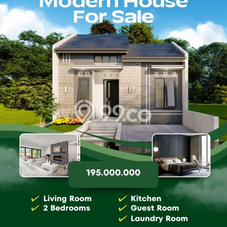 Rumah Modern 2 Kamar Siap Huni di Manisrenggo, Dekat Pusat Perbelanjaan, Klaten Rumah Modern 2 Kamar Siap Huni di Manisrenggo, Dekat Pusat Perbelanjaan, Klaten