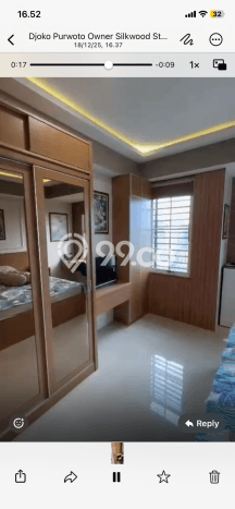 Apartemen Strategis 34m2 di Alam Sutera Tangerang 0 Bedroom Apartemen Strategis 34m2 di Alam Sutera Tangerang 0 Bedroom