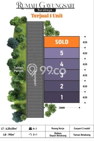 Dijual Rumah Premium dengan Fasilitas Sekitar Lengkap di Gayungan, Surabaya Dijual Rumah Premium dengan Fasilitas Sekitar Lengkap di Gayungan, Surabaya