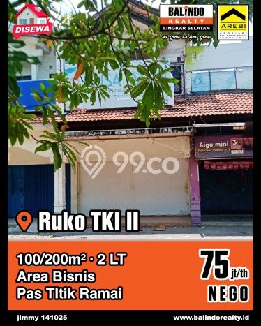 Ruko Disewa di Bandung dengan LB 200m2 Area Komersial Ramai Ruko Disewa di Bandung dengan LB 200m2 Area Komersial Ramai