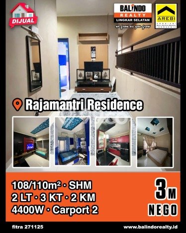 For Sale! Luxury House LT 108m2 Desain Elegan di Turangga For Sale! Luxury House LT 108m2 Desain Elegan di Turangga