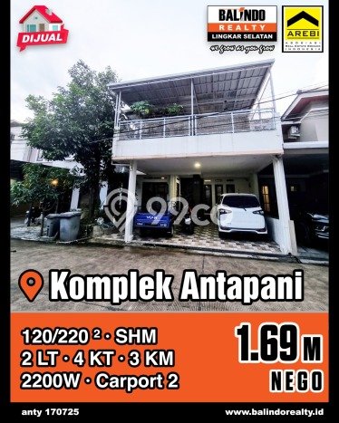 Rumah Modern Minimalis 4 KT Bisa Langsung Pindah di Antapani Rumah Modern Minimalis 4 KT Bisa Langsung Pindah di Antapani